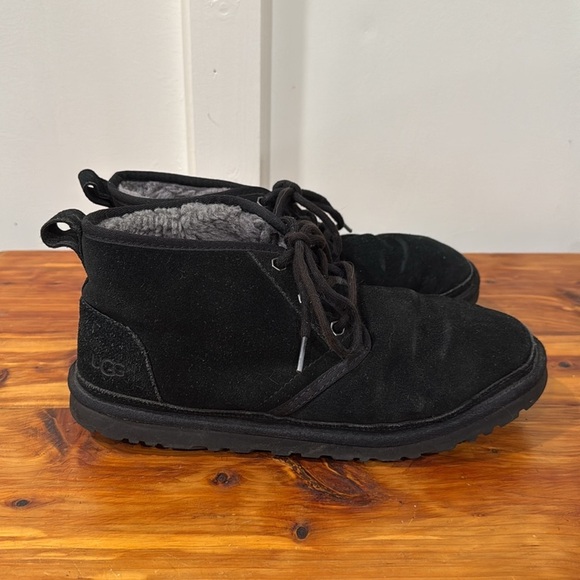 UGG Men\'s Neumel Suede Casual Black Boots main image 8